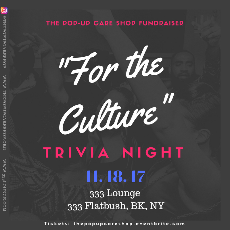 The Pop Up Care Shop Trivia Night Social Media Flyer