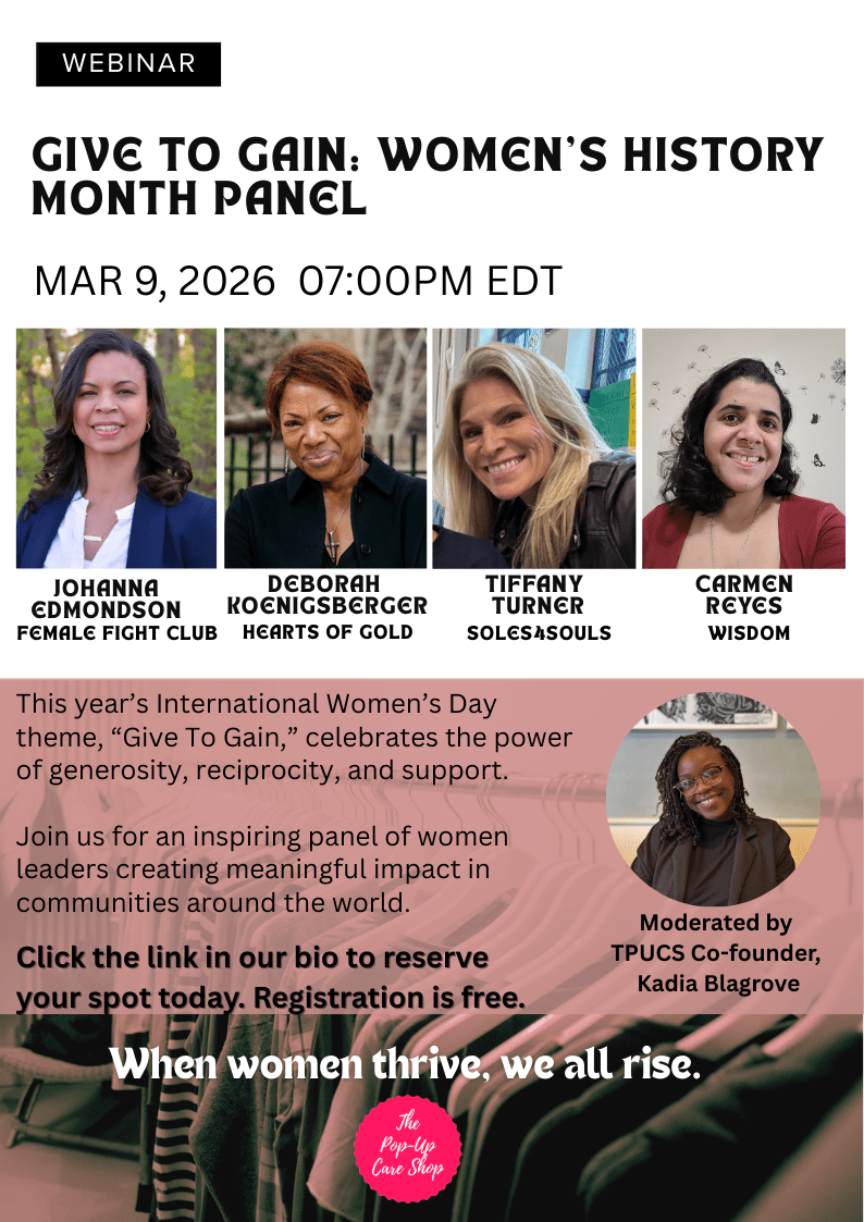Flyer for Women's History Month Panel